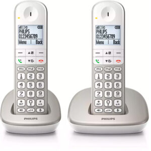 PHILIPS TELEFONE SEM FIOS SILVER 1.9″ PACK 2 XL4902S/22